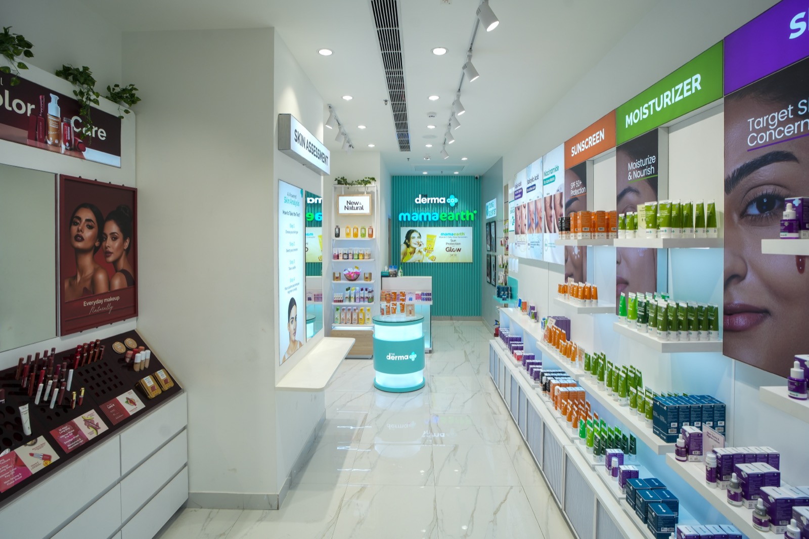 Mamaearth and Derma Co storefront